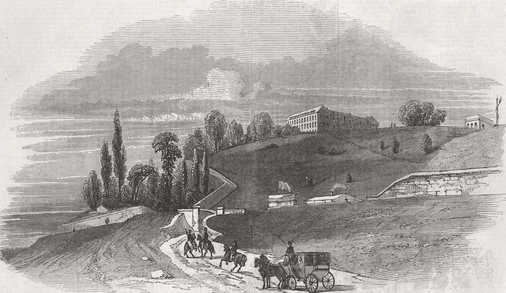 FRANCE. Ft Mont-Valérien. Visc Palmerston & Thiers 1846 old antique print