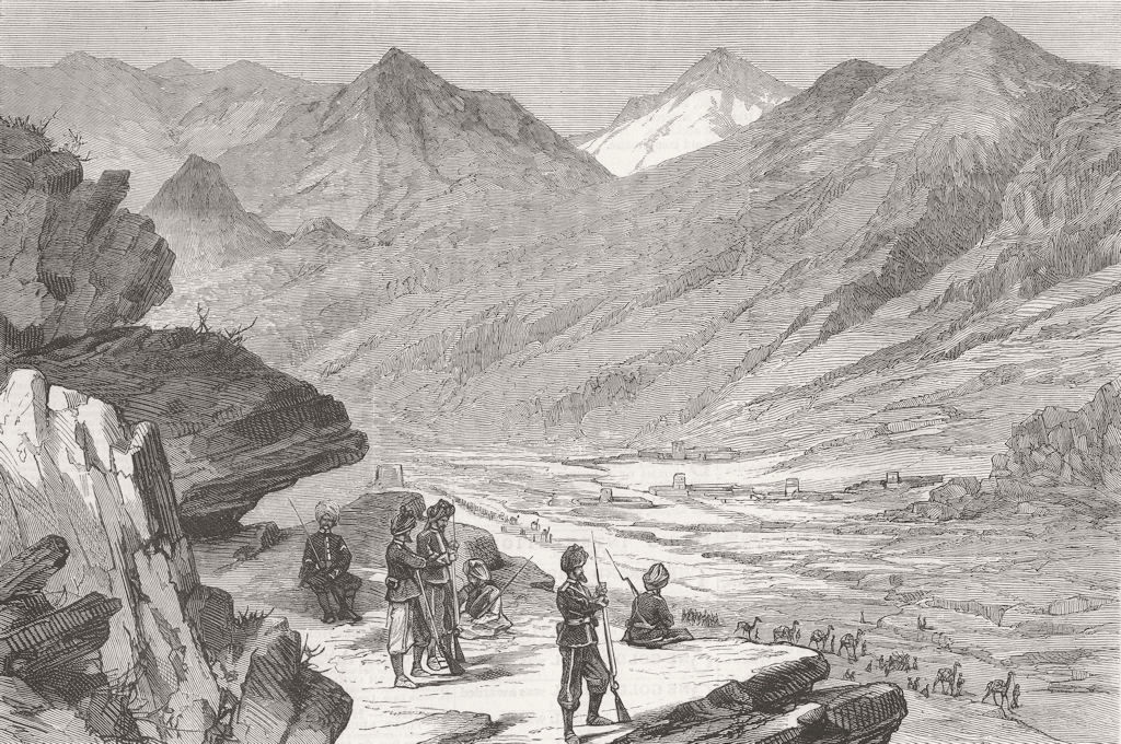 PAKISTAN. Kutta Kowtia, from Lundi Kohil, Khyber Pass 1879 old antique print