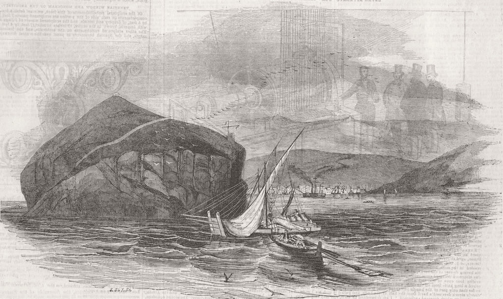 YEMEN. Aden Gibraltar of Red Sea 1844 old antique vintage print picture