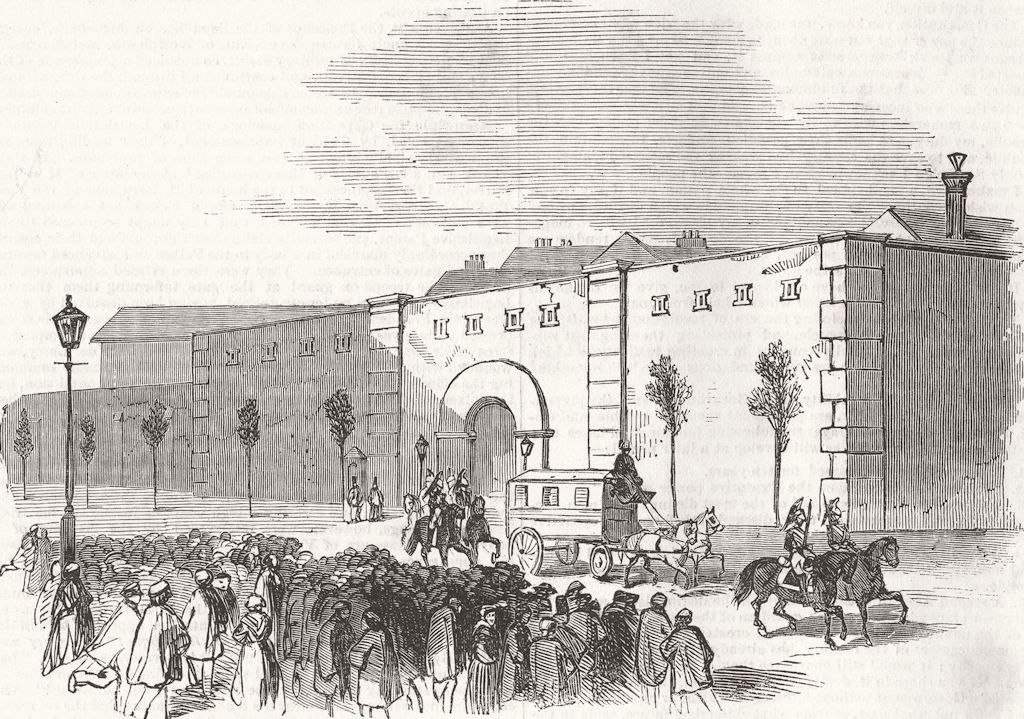 FRANCE. Coup. Mazas, Thiers prison 1851 old antique vintage print picture