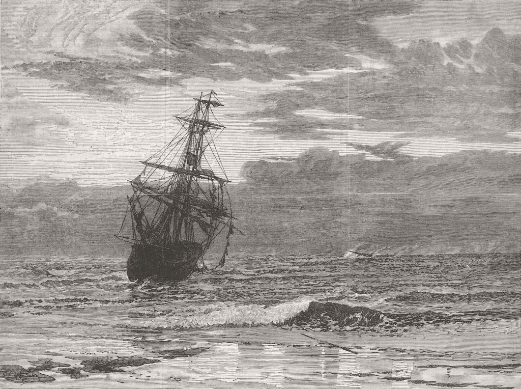 SEASCAPES. Turner medal prize landscape of 1870 old antique print picture