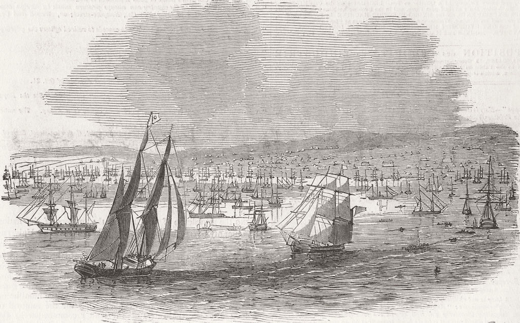 CALIFORNIA. Bay of San Francisco, Upper California 1849 old antique print