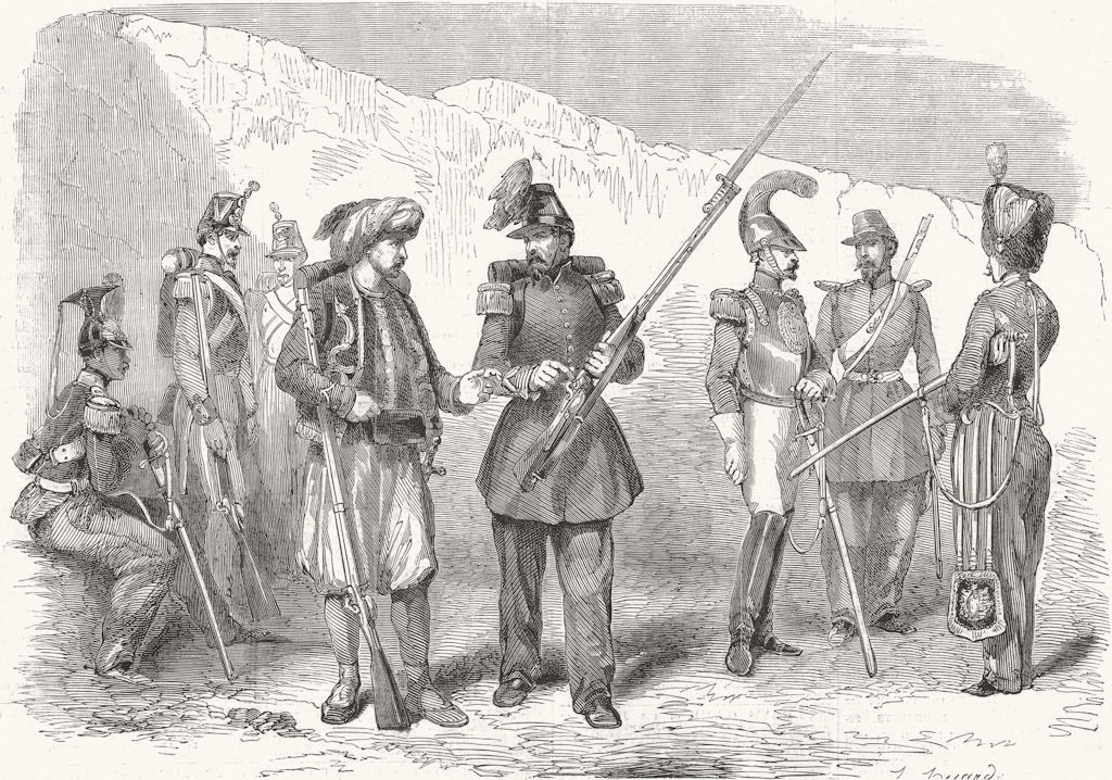 Associate Product VINCENNES.Lancer;Sapper(Engineer) ;Zouave;Chasseur de;Carabineer;D'Afrique, 1854