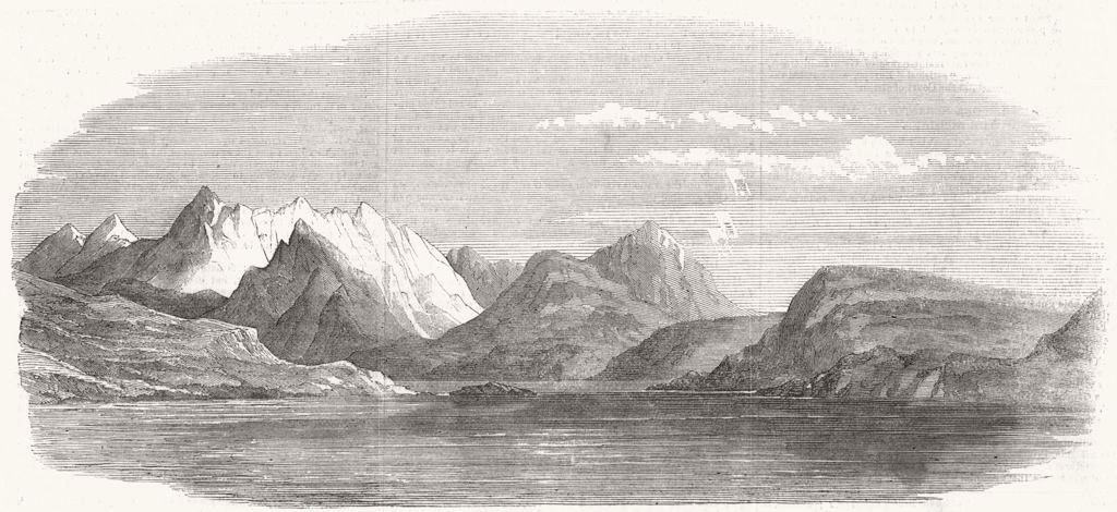Associate Product GREENLAND. Fiord of kangerlic, south Greenland, in the month of August, 1856