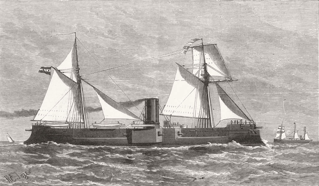 SHEEP. The almirante brown, double-screw ram, for the Argentine government 1881