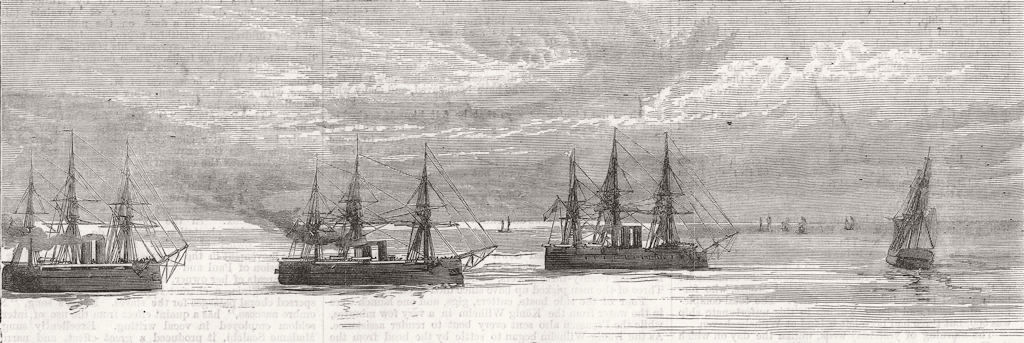 Associate Product SANDGATE. Fleet shortly crash;Preussen;Grosser kurfurst;Konig Wilhelm;ship, 1878