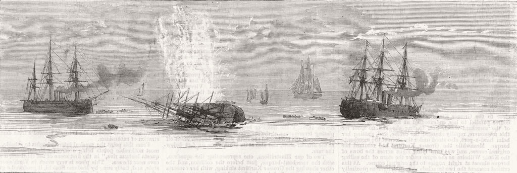 Associate Product KENT. Grosser kurfurst sinking-beach at Sandgate; Preussen; Konig Wilhelm, 1878