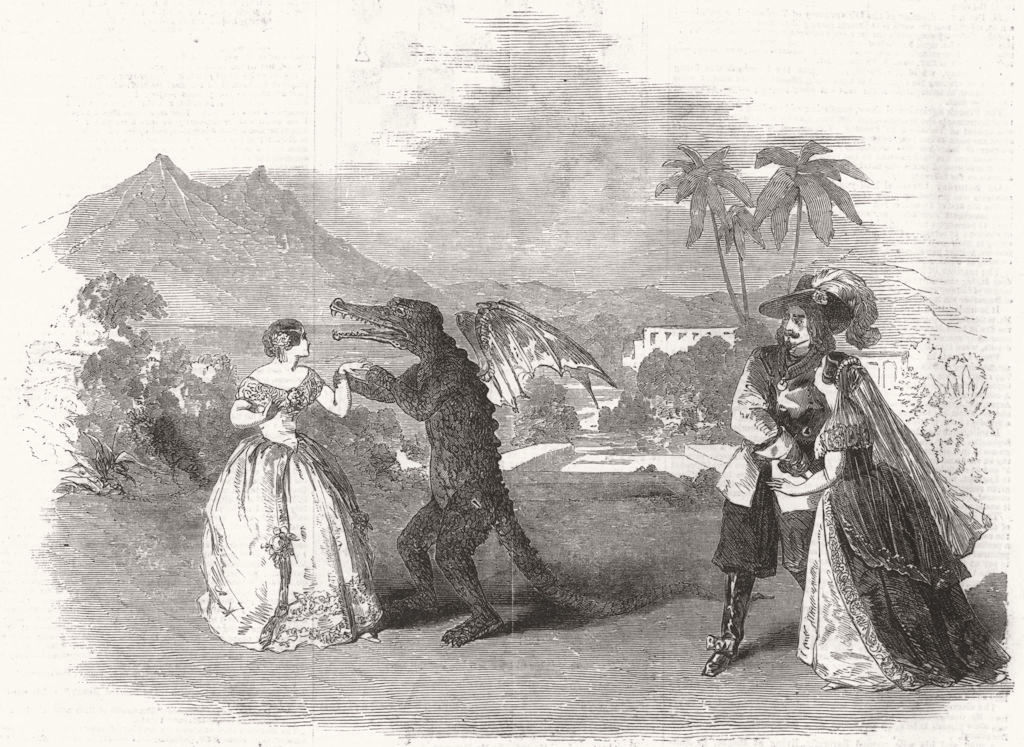 Associate Product PERFORMING ARTS. Scene from the Queen of Frogs, at the Lyceum theatre, 1851
