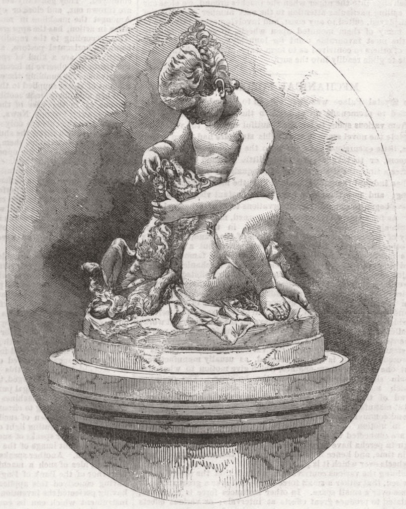 Associate Product DOGS. 3-Gratitude-Benzoni, antique print, 1851