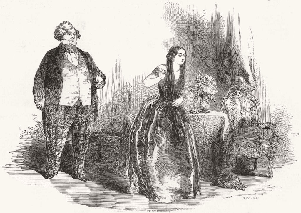 OPERA. Madame de Lagrange Signor Lablacre. Don Pasquale Majesty's Theatre, 1852