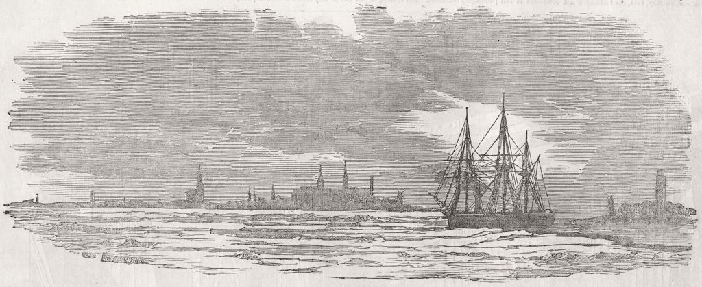 Associate Product ESTONIA. The Miranda in the Ice off Naissaar Island, Gulf of Finland, 1854