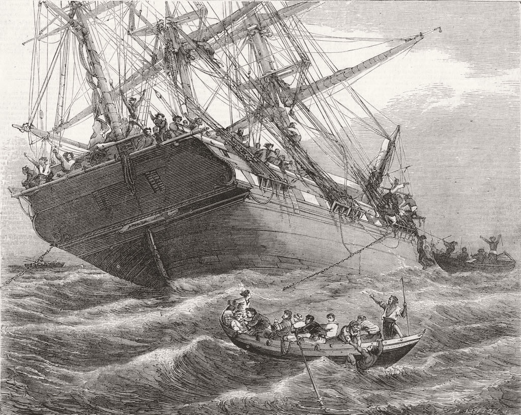 Associate Product TORRES STRAITS. Attack & Pillage of French ship, Pauline & Victor, in, 1858