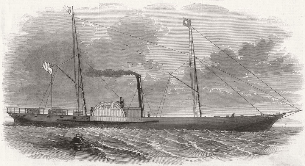 Associate Product BOATS. The Rainbow, steel steam-boat, Employed in the Niger Expedition 1858
