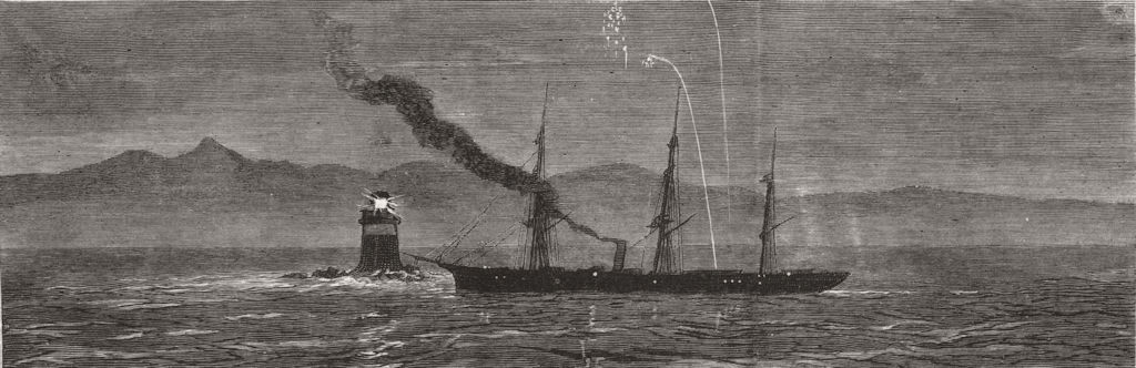 Associate Product SOUTH AFRICA. Paris shipwreck Roman rocks, False Bay, Cape of Good Hope, 1879