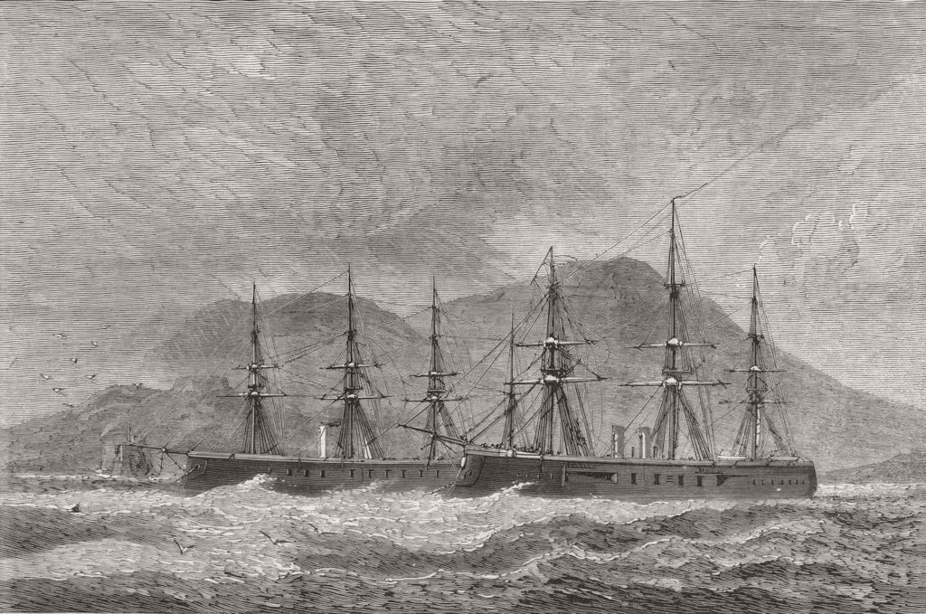 Associate Product NORTHUMBERLAND. Foul of HMS Hercules & in Funchal Roadstead, Madeira, 1873