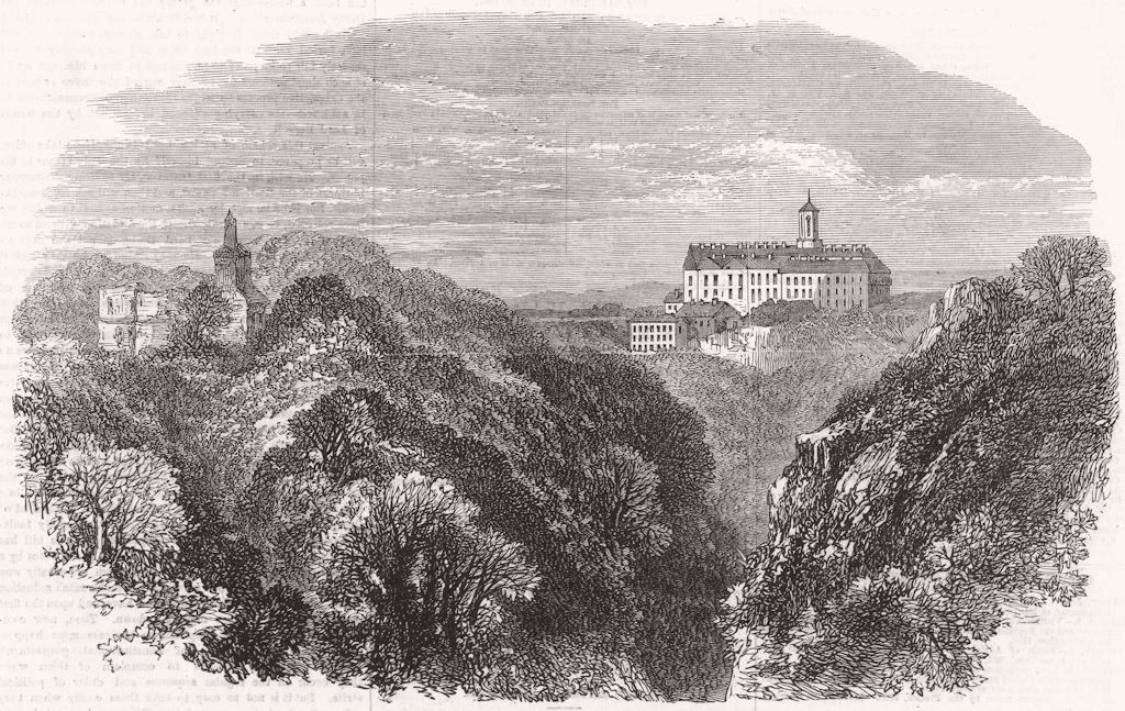 Associate Product POLAND. War. Castle of Furstenstein, Silesia, HQ Crown Prince Prussia, 1866