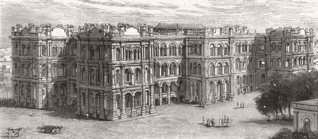 Associate Product INDIA. New Eden hospital for women and children, Calcutta (Kolkata) , 1882