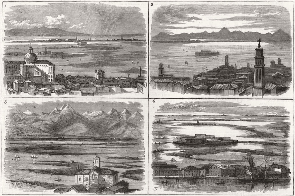 VENICE.Lagoons;Torcello,Burano,Murano,S Giovanni S Paolo;S Salvatore Isolo, 1883