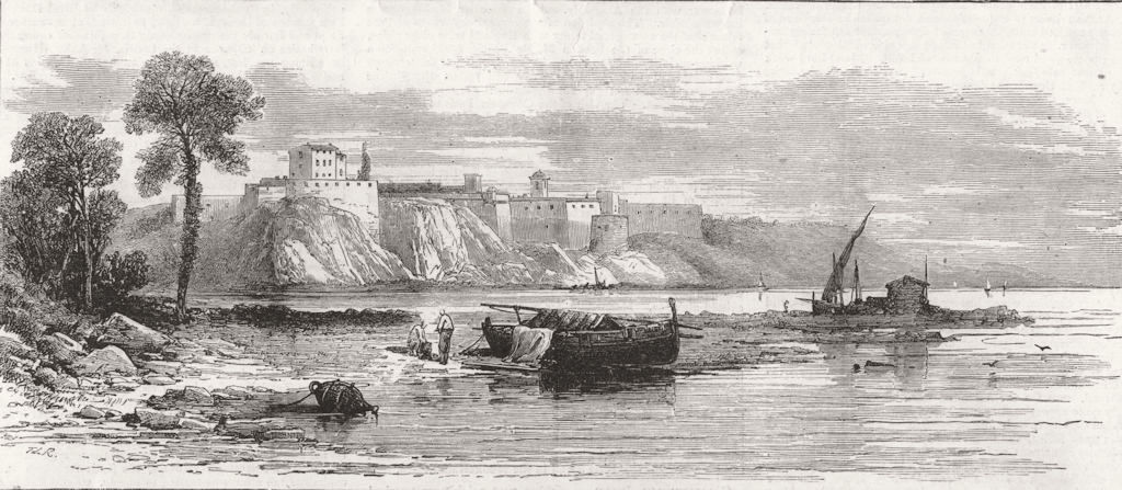 Associate Product FRANCE. Sentence Marshal Bazaine. Island Fort of St Marguerite, jail, 1873