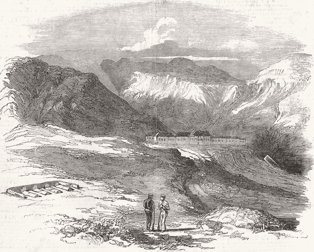 S AFRICA. Graves British Ofcs. troops Post retief, Winterberg Mtns 1852 print