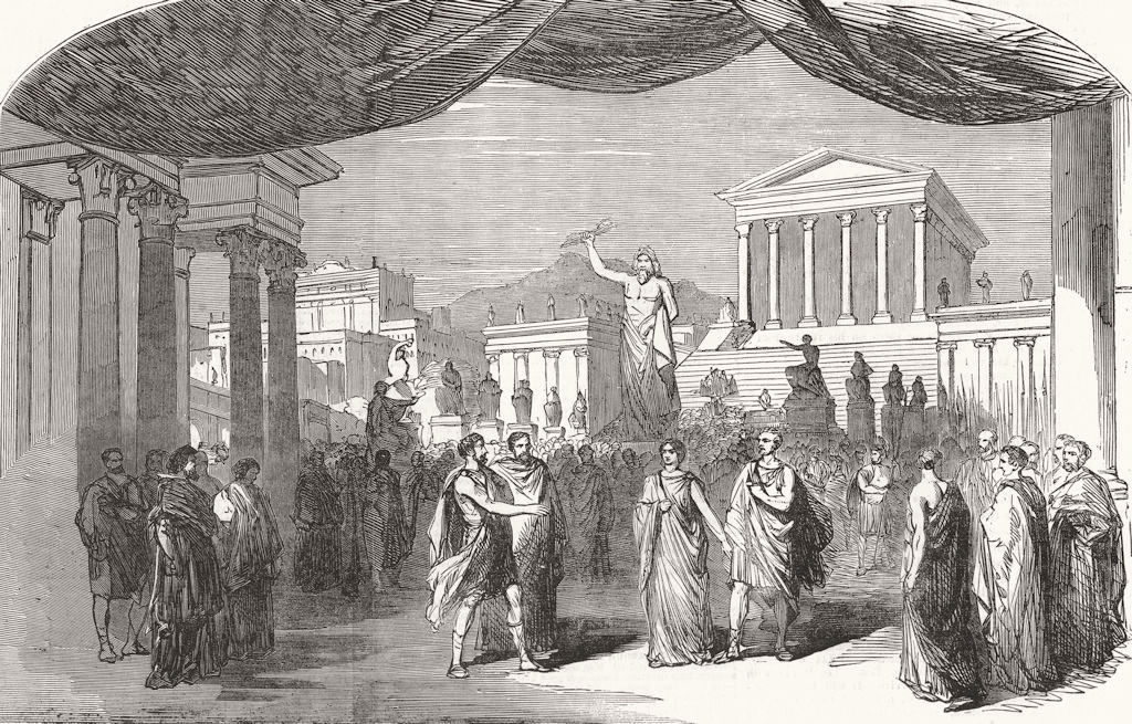 Associate Product PERFORMING ARTS. Donizetti's opera I Martiri royal Italian-parade Forum, 1852