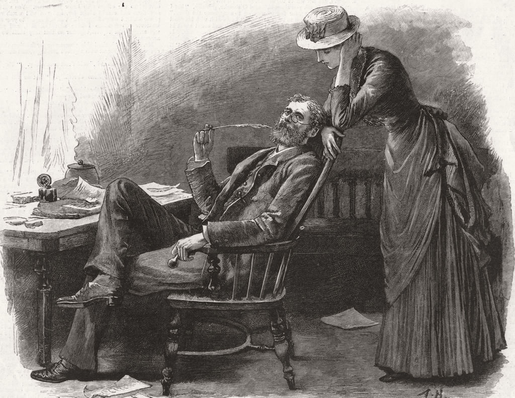 Associate Product WRITERS. No Caption, antique print, 1885