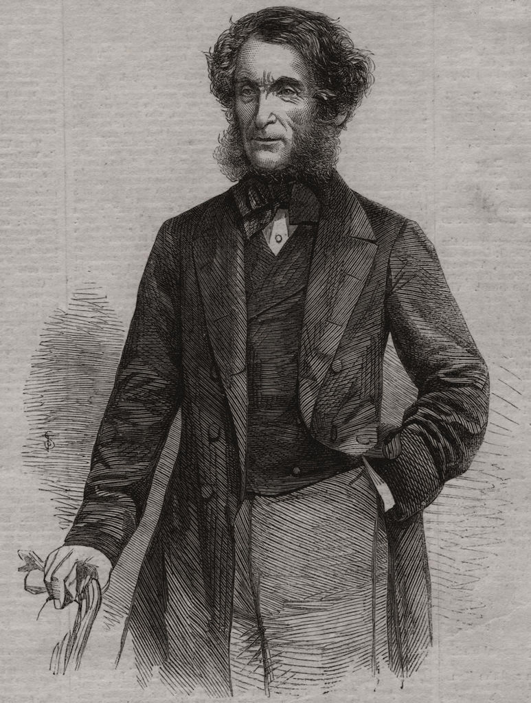 Associate Product Mr. John Laird of Birkenhead. Cheshire, antique print, 1861