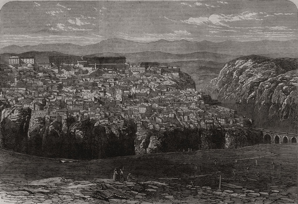 Associate Product Visit of the Emperor Napoleon to Algeria. The town of Constantine. Algeria, 1865