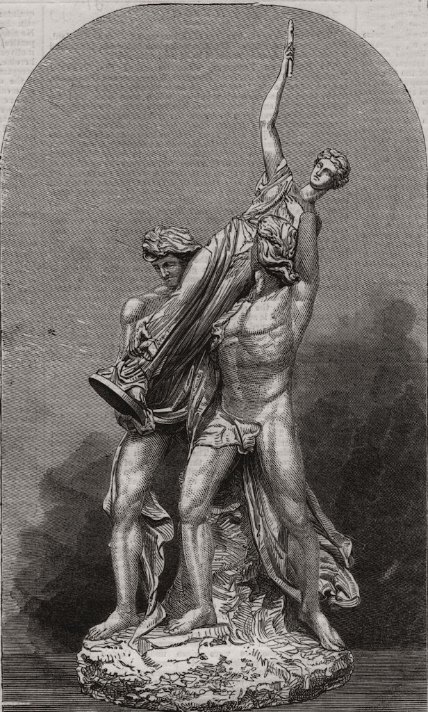 Associate Product Orestes & Pylades removing the statue of Diana from Taurica Chersonesus 1858