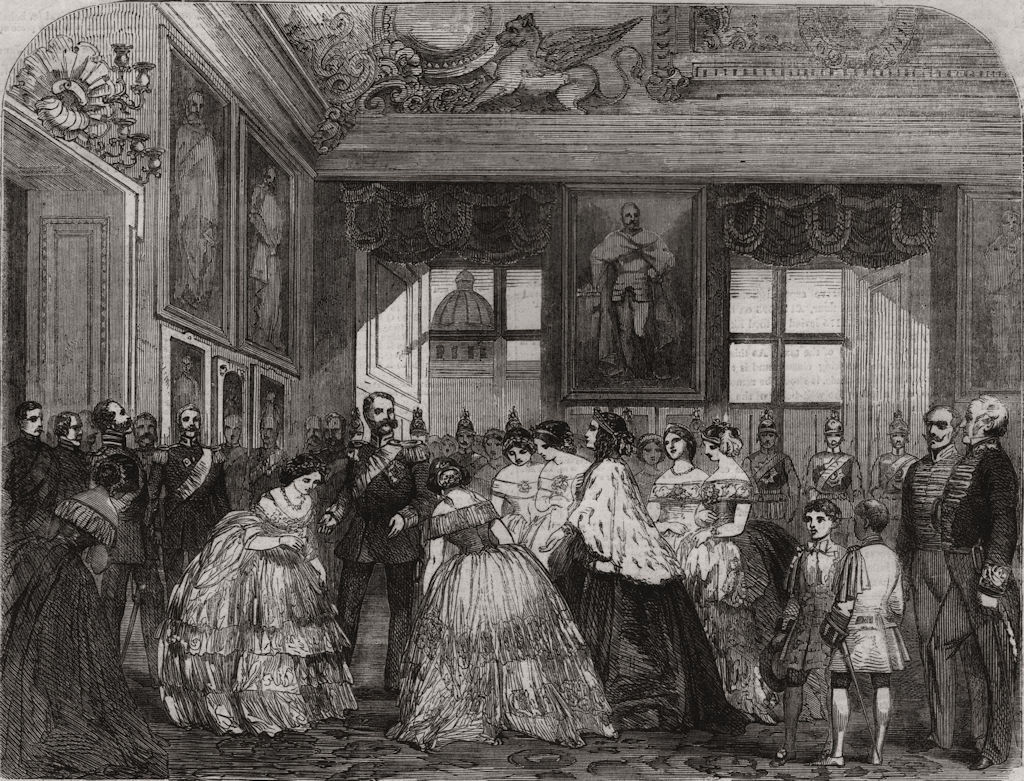 Reception of the Princess Frederick William by Royal Princesses, Berlin 1858