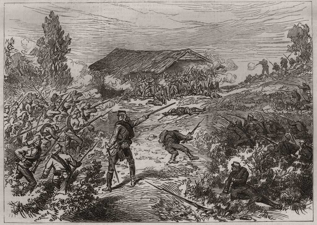 The Austrian army in Bosnia: Attack on the insurgents' post at Zepce 1878