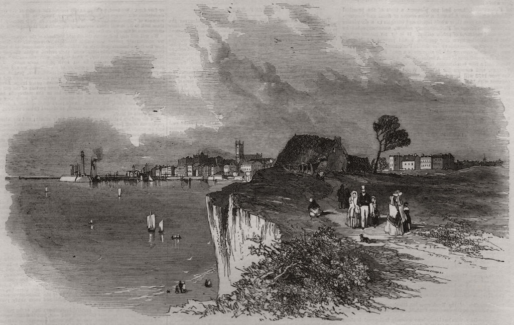 Associate Product Watering-places of England. Margate - from an original sketch. Kent, print, 1851