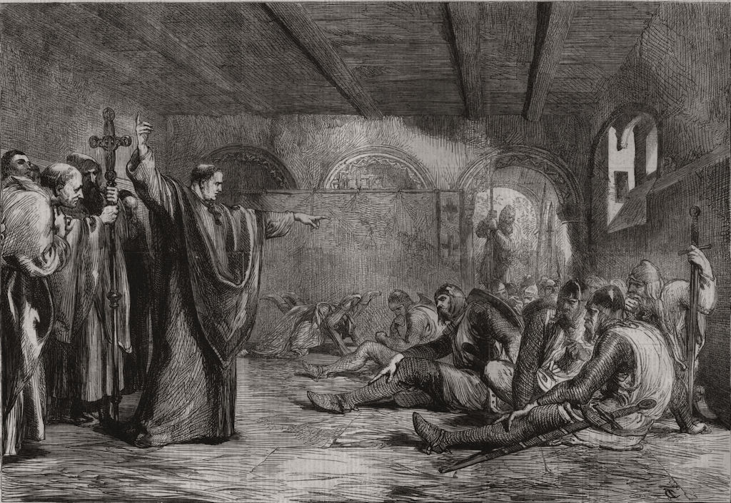 Conspirators in Thomas à Becket's apartment before his murder. Tracy 1862