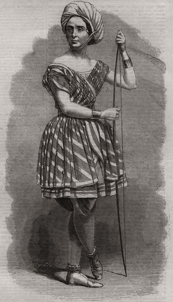 Associate Product Madame Celeste as the Arab boy in "The French Spy" at the Standard Theatre, 1858
