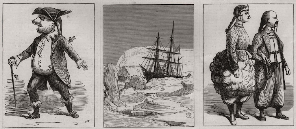 North Pole Expedition. Villikins & his Dinah on board the Alert. Aladdin 1876