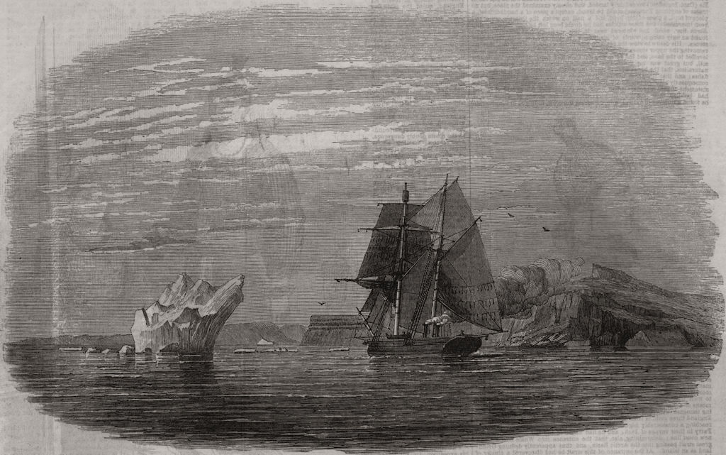 John Franklin search. The Isabel Polar basin. Smith's Sound, Baffin Bay 1852