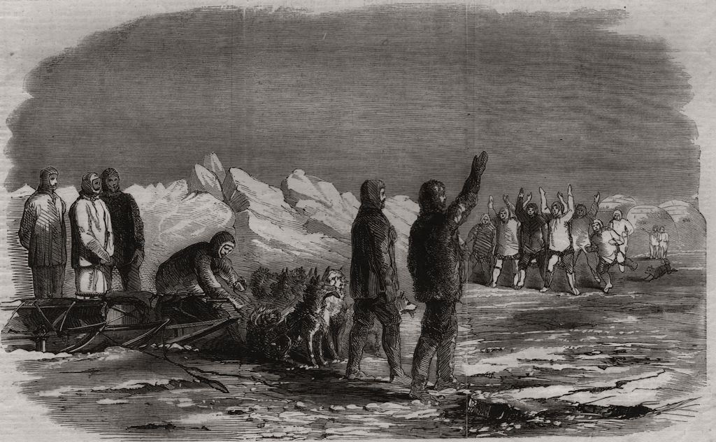 Associate Product Capt McClintock meeting Esquimaux at Cape Victoria, Boothia, Felix. Canada, 1859