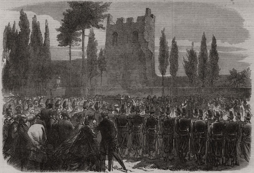 Associate Product Funeral of the late John Gibson, R. A. in the English cemetery, at Rome, 1866