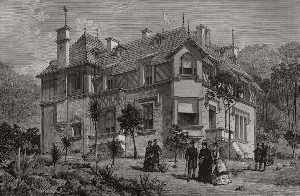 Associate Product The Villa Edelweiss, Queen Victoria's residence at Cannes. Alpes-Maritimes, 1887