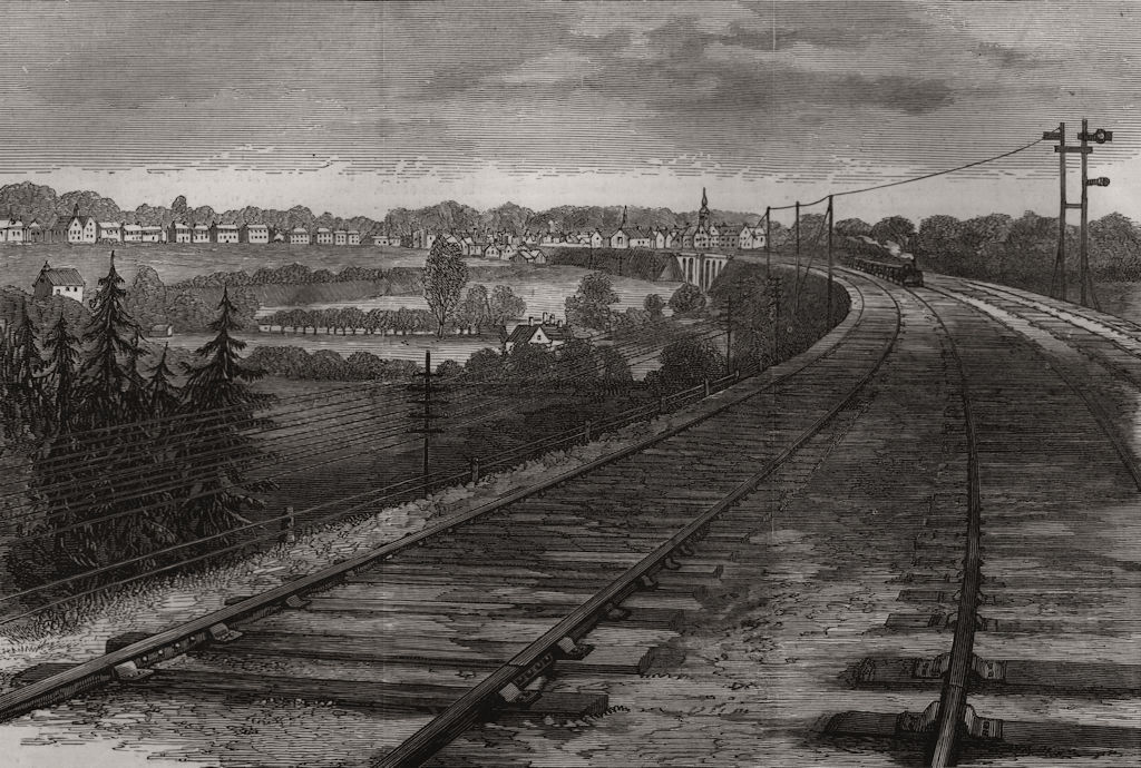 Associate Product London & North-Western train bomb plot. Dynamite laid Bushey Watford, 1880
