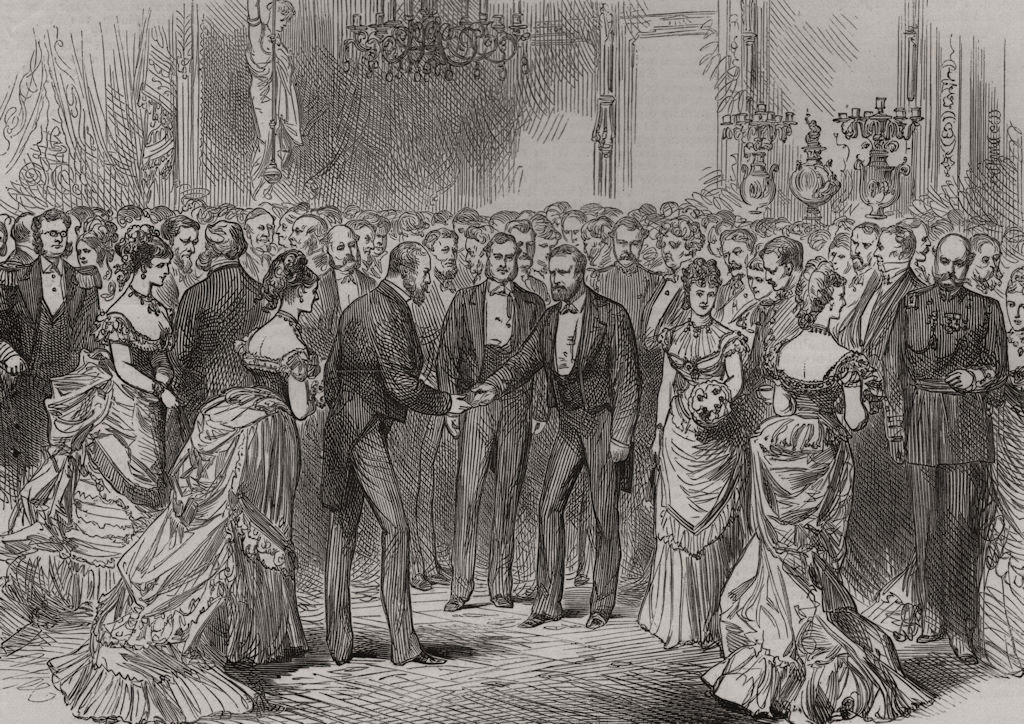 American Centennial Exhibition. President Grant Mr Childs. Philadelphia, 1876