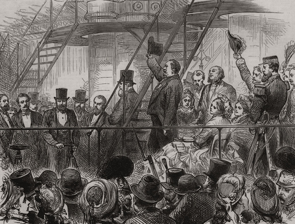 American Centennial Exhibition. President Grant. Machinery. Philadelphia 1876