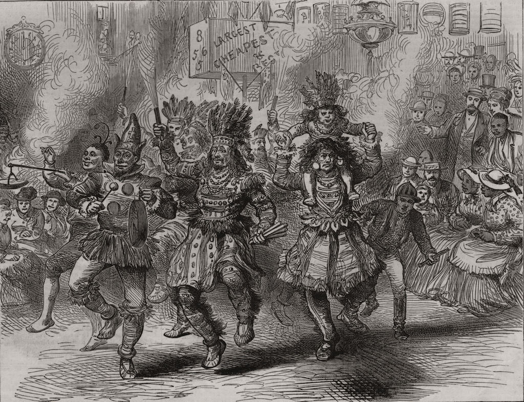 Associate Product An Indian carnival: Philadelphia Street scene on July 4th. Pennsylvania, 1876