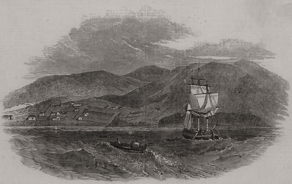 Associate Product The bay of San Francisco, Upper California, from an original sketch, print, 1849