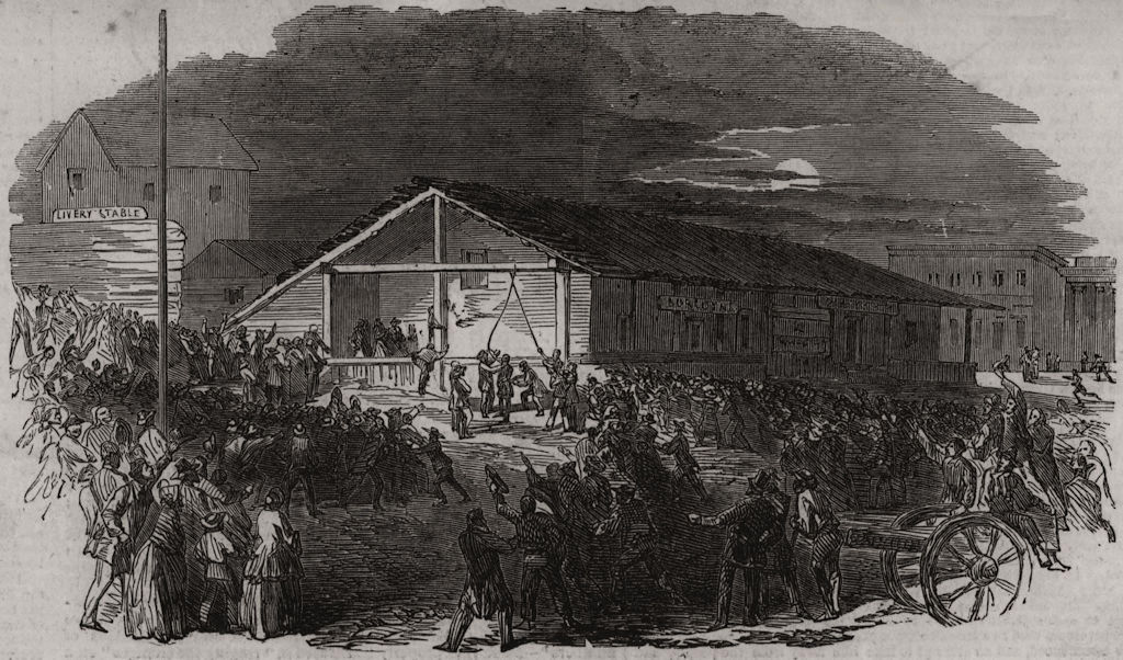 Associate Product Lynch Law in California. The first execution in San Francisco, on June 10, 1851