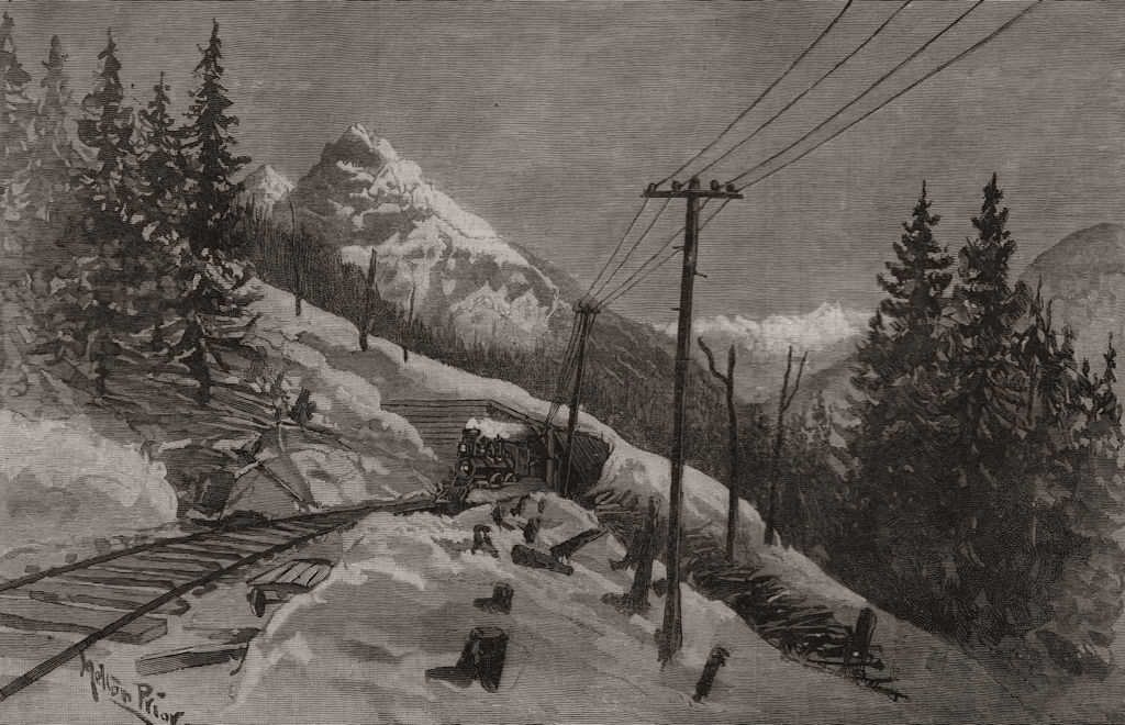 Associate Product Canadian Pacific Railway: Ross Peak, Glacier House, British Columbia, 1888