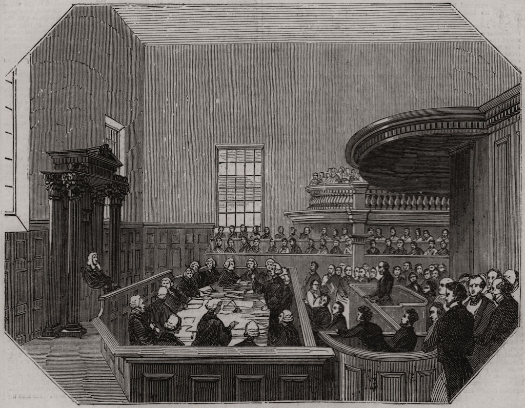 The court-house at Aylesbury - trial of John Tawell. Buckinghamshire 1845