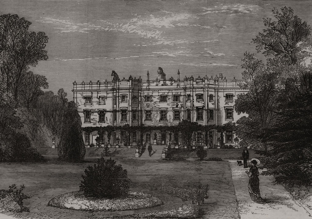 'Cliefden' Cliveden Buckinghamshire Decorative view by Wm TOMBLESON 1835 