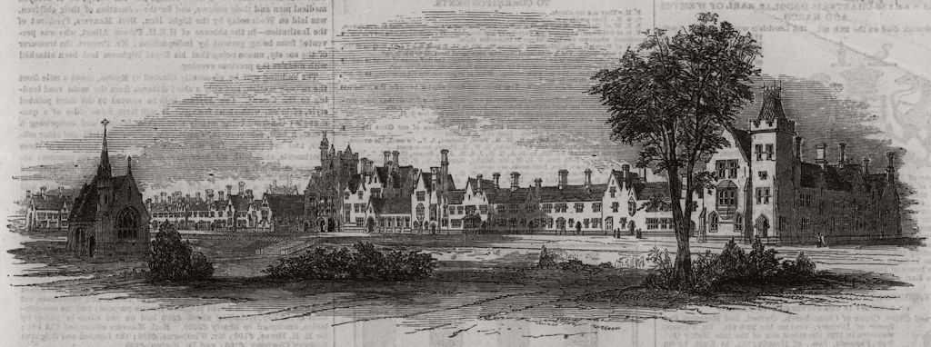 Associate Product The Medical Benevolent College, Epsom, founded on Wednesday last. Surrey 1853