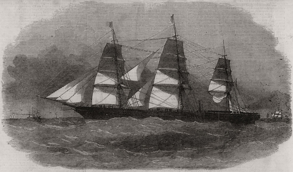 Liverpool & Australian Steam Navigation Co. 's steam-clipper Royal Charter, 1855